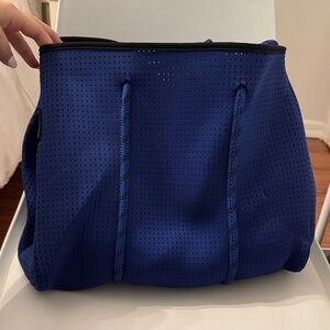Blue Perforated Tote Bag